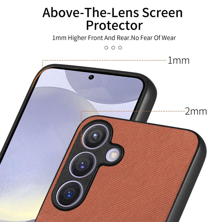 For Samsung Galaxy A37 5G Twill Fabric Leather Skin Back Phone Case