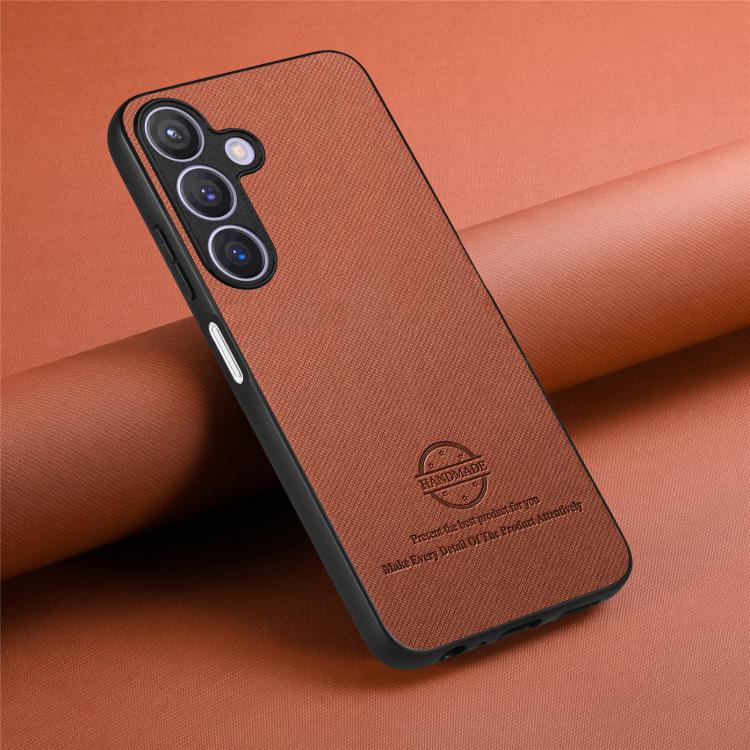 For Samsung Galaxy A37 5G Twill Fabric Leather Skin Back Phone Case