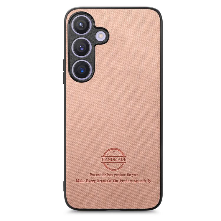 For Samsung Galaxy A37 5G Twill Fabric Leather Skin Back Phone Case
