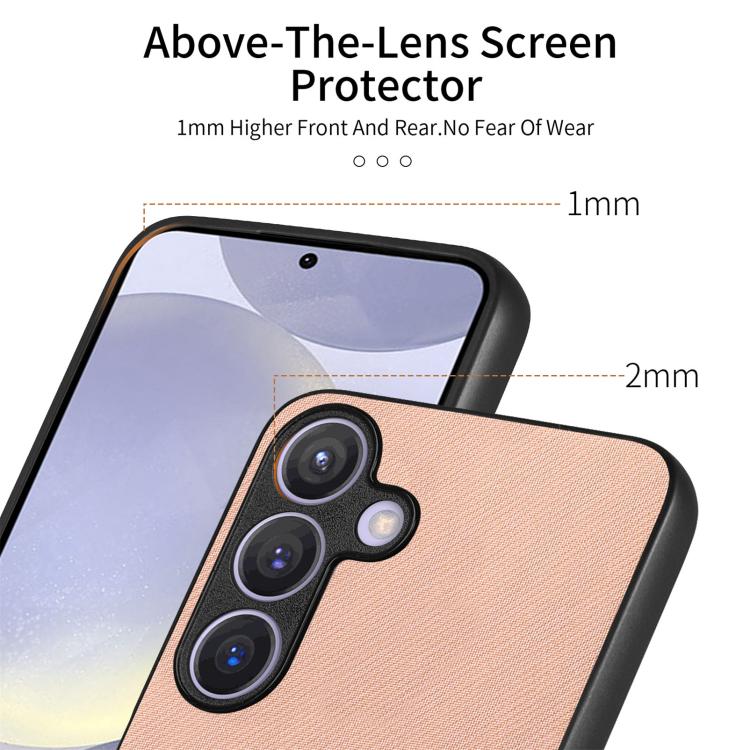 For Samsung Galaxy A37 5G Twill Fabric Leather Skin Back Phone Case