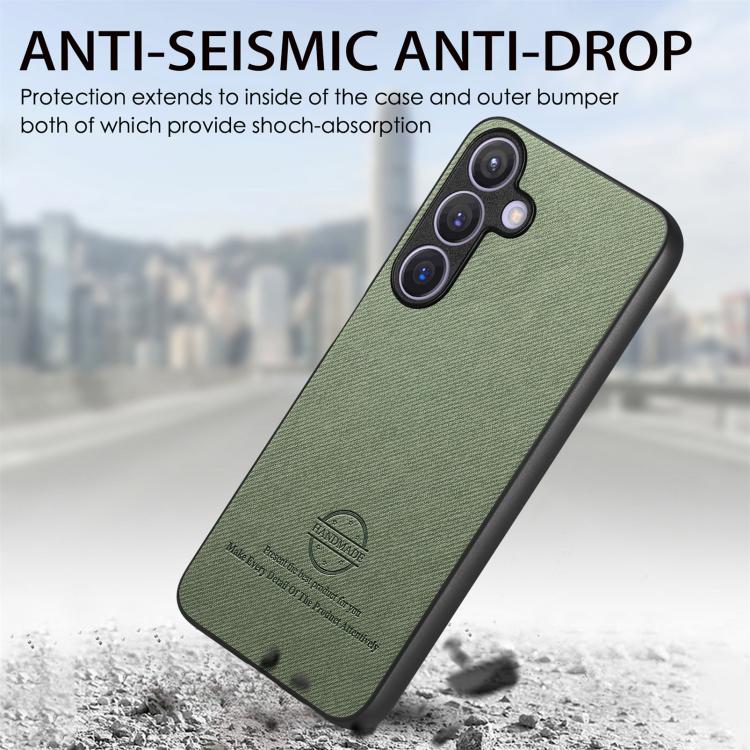 For Samsung Galaxy A37 5G Twill Fabric Leather Skin Back Phone Case