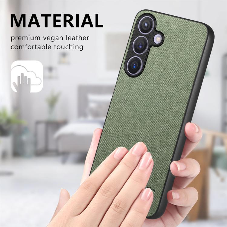 For Samsung Galaxy A37 5G Twill Fabric Leather Skin Back Phone Case