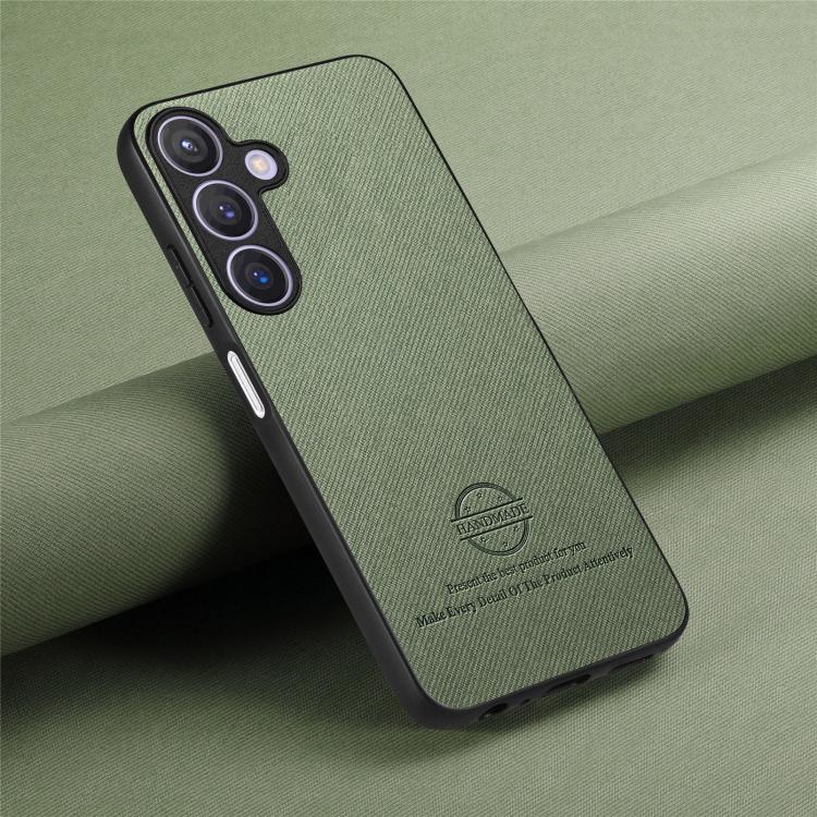 For Samsung Galaxy A37 5G Twill Fabric Leather Skin Back Phone Case