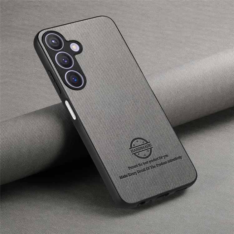 For Samsung Galaxy A37 5G Twill Fabric Leather Skin Back Phone Case