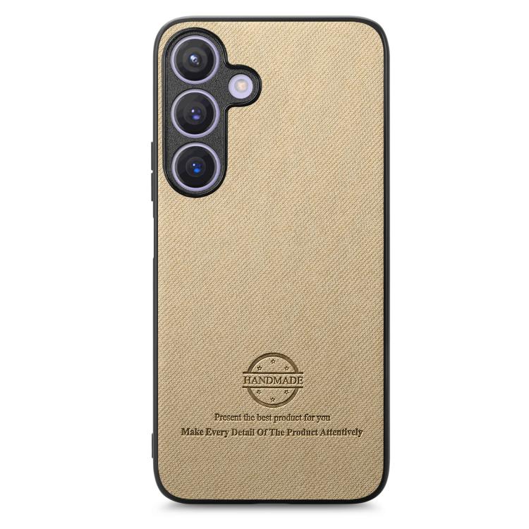 For Samsung Galaxy A37 5G Twill Fabric Leather Skin Back Phone Case