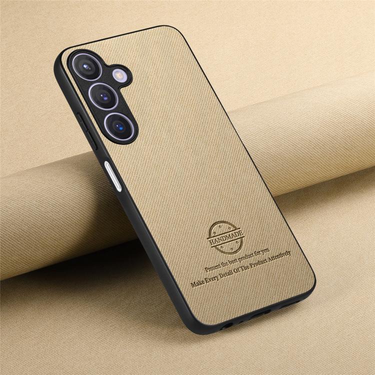 For Samsung Galaxy A37 5G Twill Fabric Leather Skin Back Phone Case