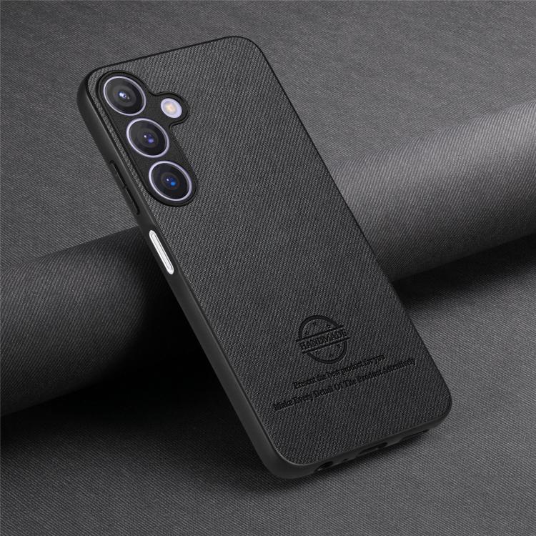For Samsung Galaxy A37 5G Twill Fabric Leather Skin Back Phone Case