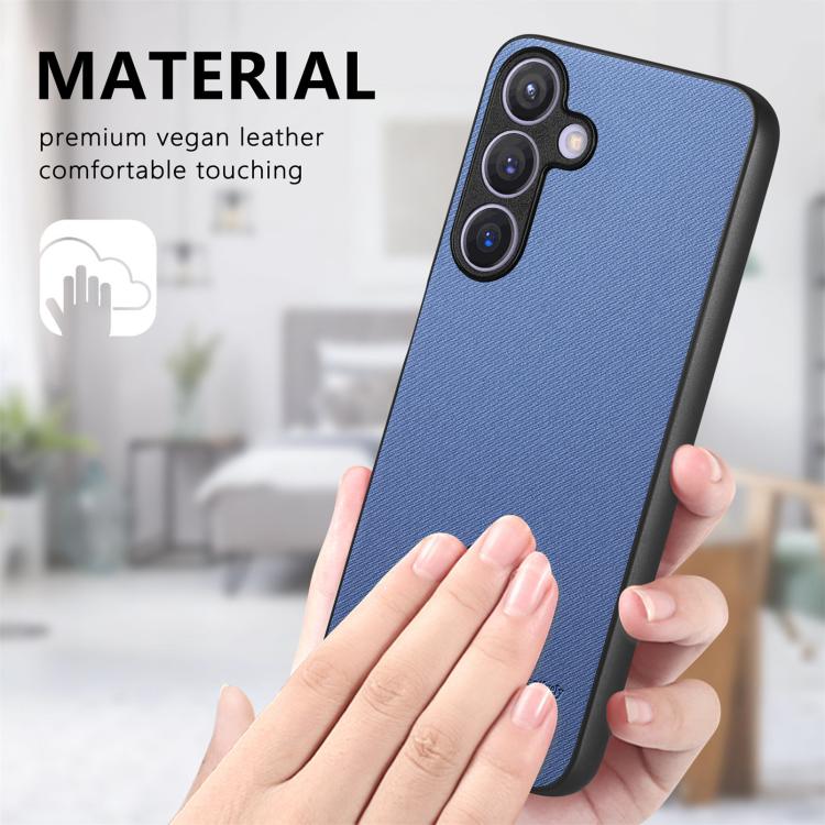 For Samsung Galaxy A57 5G Twill Fabric Leather Skin Back Phone Case