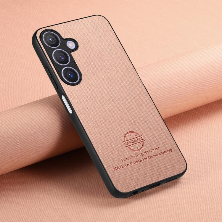 For Samsung Galaxy A57 5G Twill Fabric Leather Skin Back Phone Case