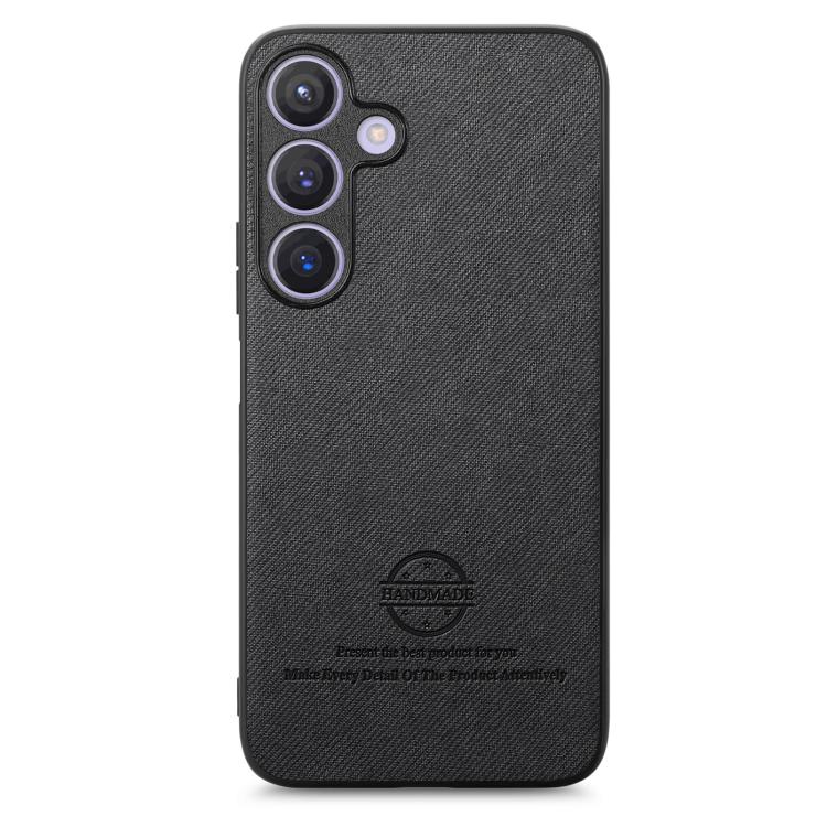 For Samsung Galaxy A57 5G Twill Fabric Leather Skin Back Phone Case