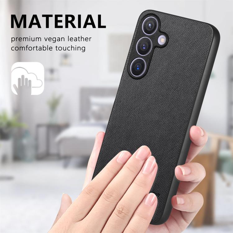For Samsung Galaxy A57 5G Twill Fabric Leather Skin Back Phone Case