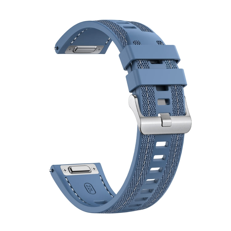 For COROS Pace 3 Push Connector 22mm Hybrid Nylon Silicone Watch Band