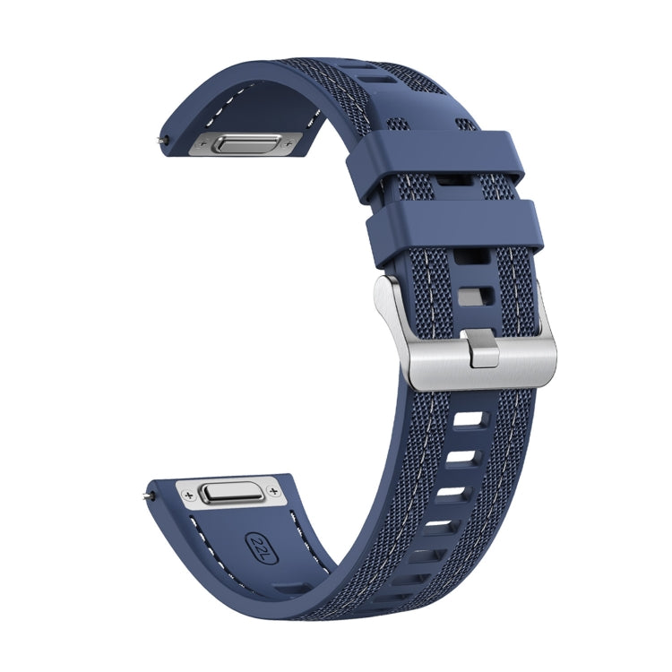 For COROS Pace 3 Push Connector 22mm Hybrid Nylon Silicone Watch Band