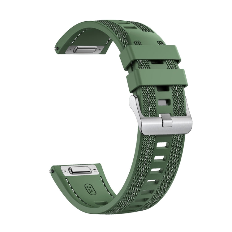 For COROS Pace 3 Push Connector 22mm Hybrid Nylon Silicone Watch Band