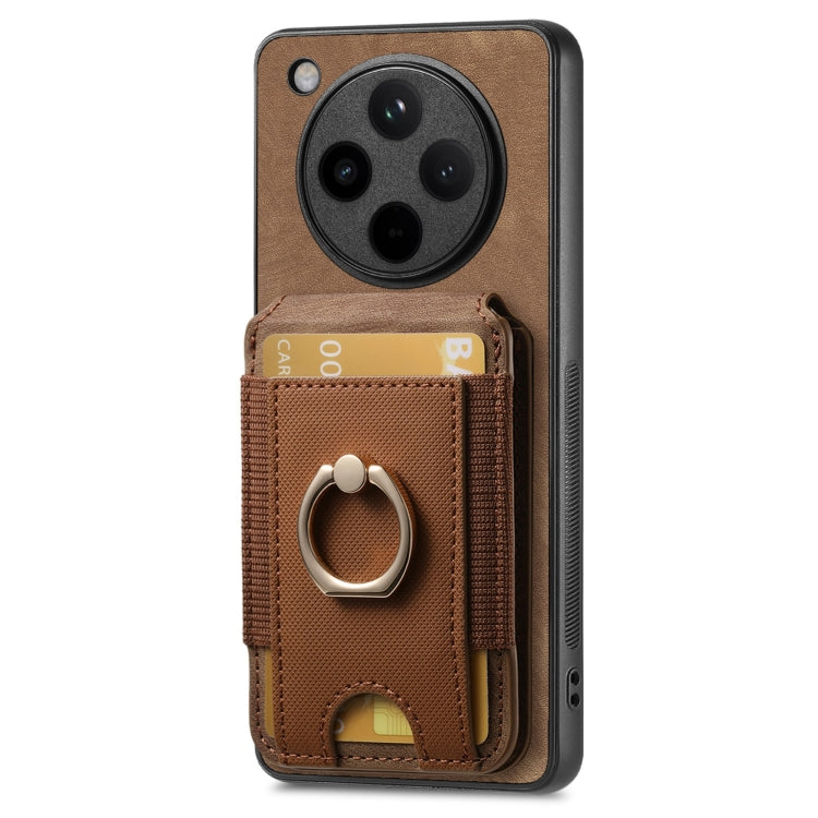 For OPPO Find X8 Retro Splitable Magnetic Stand Card Bag Leather Phone Case