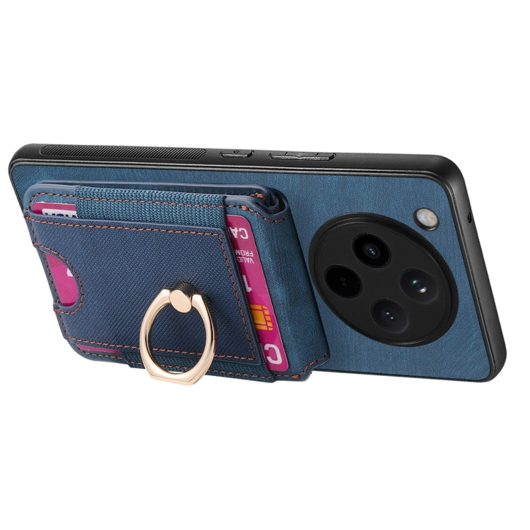 For OPPO Find X8 Retro Splitable Magnetic Stand Card Bag Leather Phone Case
