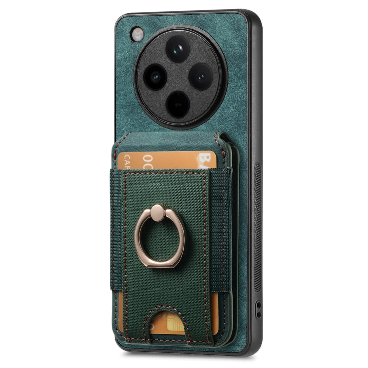 For OPPO Find X8 Retro Splitable Magnetic Stand Card Bag Leather Phone Case