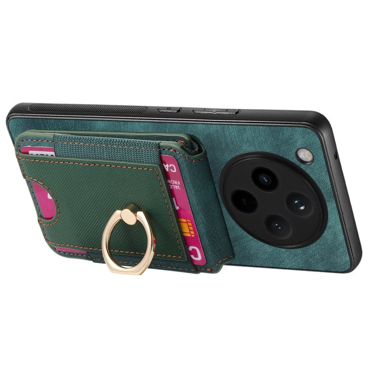 For OPPO Find X8 Retro Splitable Magnetic Stand Card Bag Leather Phone Case