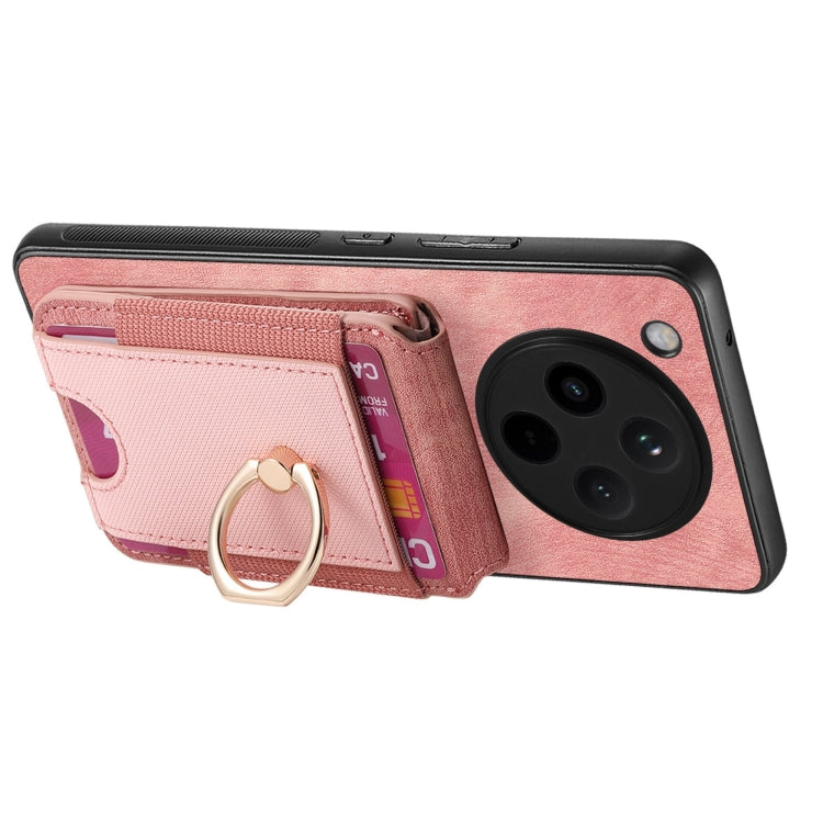 For OPPO Find X8 Retro Splitable Magnetic Stand Card Bag Leather Phone Case