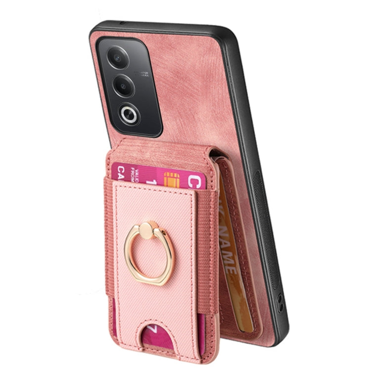 For OPPO A57 5G Retro Splitable Magnetic Stand Card Bag Leather Phone Case