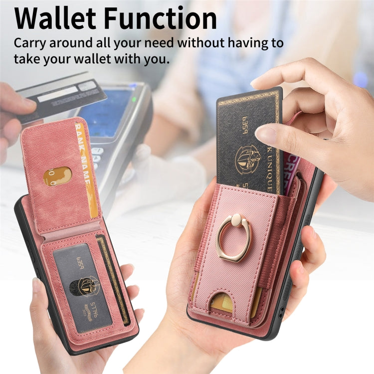For OPPO Reno7 4G Retro Splitable Magnetic Stand Card Bag Leather Phone Case