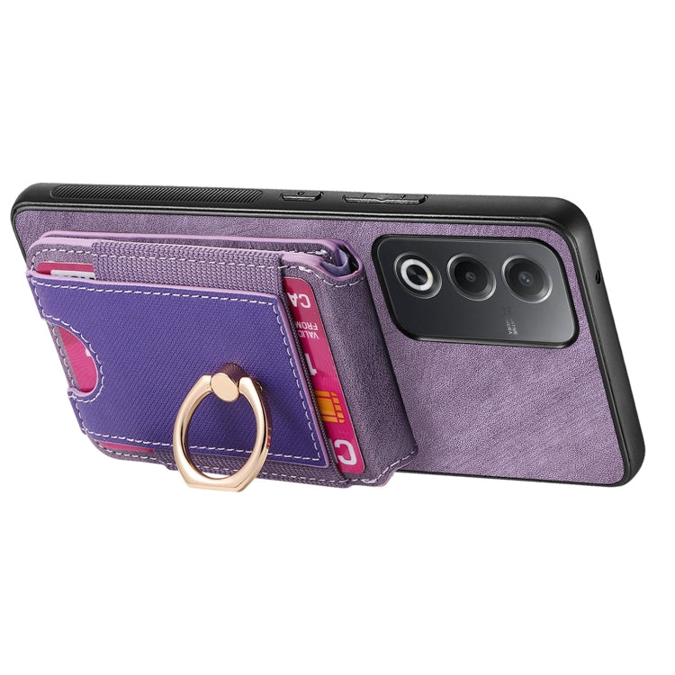 For OPPO Reno7 4G Retro Splitable Magnetic Stand Card Bag Leather Phone Case