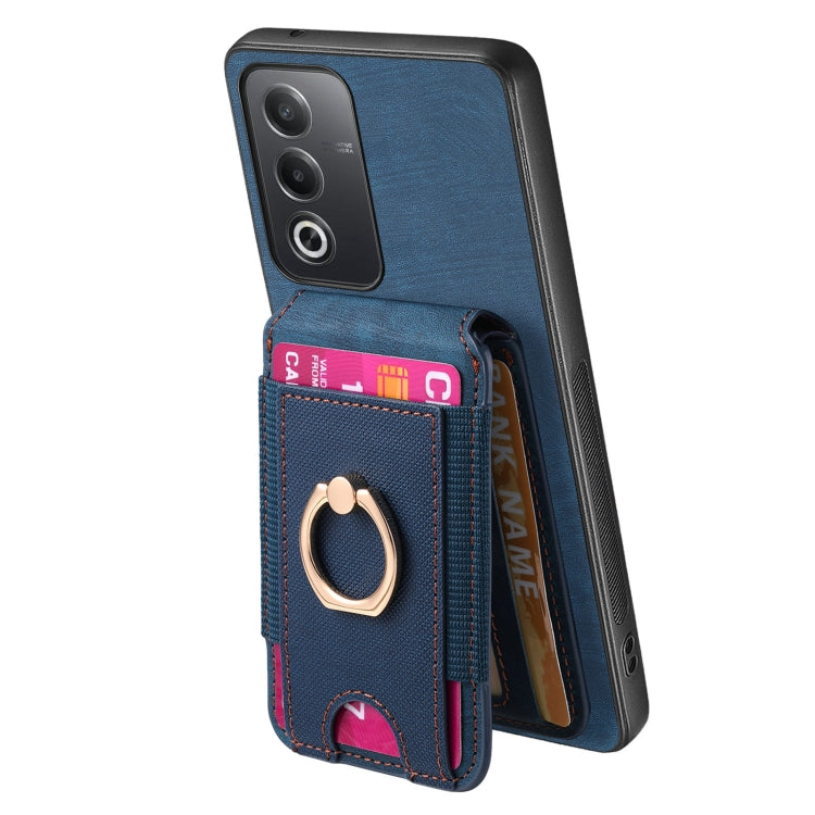 For OPPO A79 5G Retro Splitable Magnetic Stand Card Bag Leather Phone Case