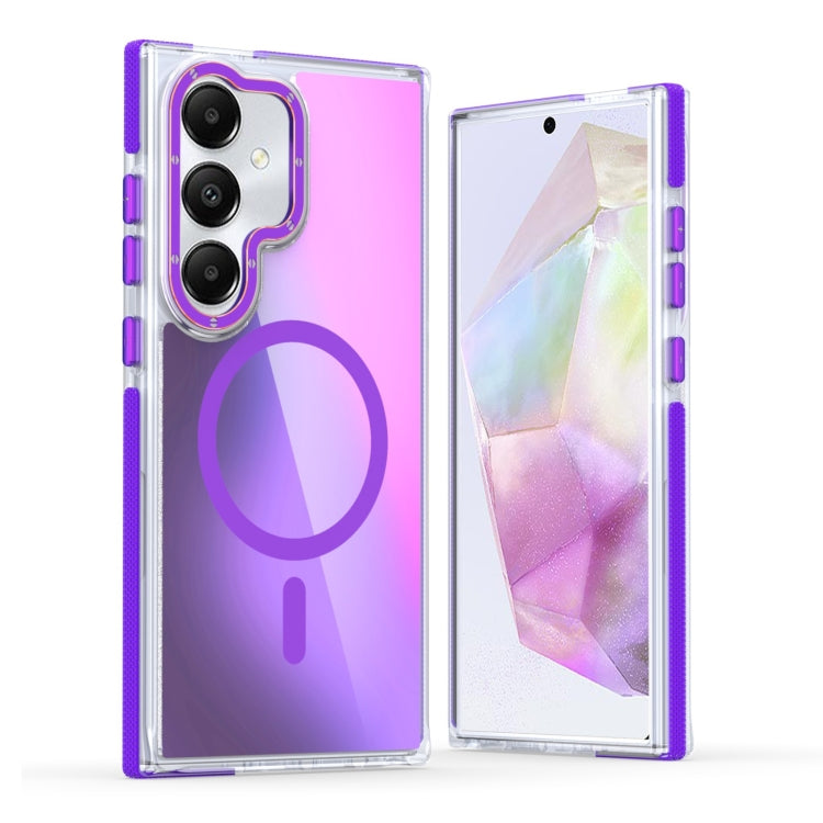 For Galaxy A35 Global Dual-Color Gradient Discolor MagSafe Phone Case