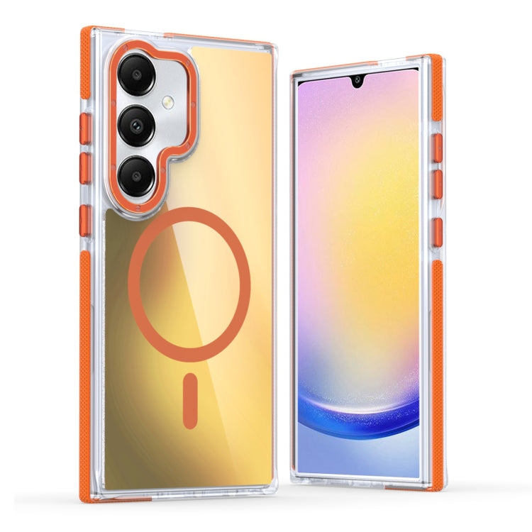 For Galaxy A05s Dual-Color Gradient Discolor MagSafe Phone Case