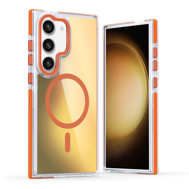 For Galaxy A53 Dual-Color Gradient Discolor MagSafe Phone Case