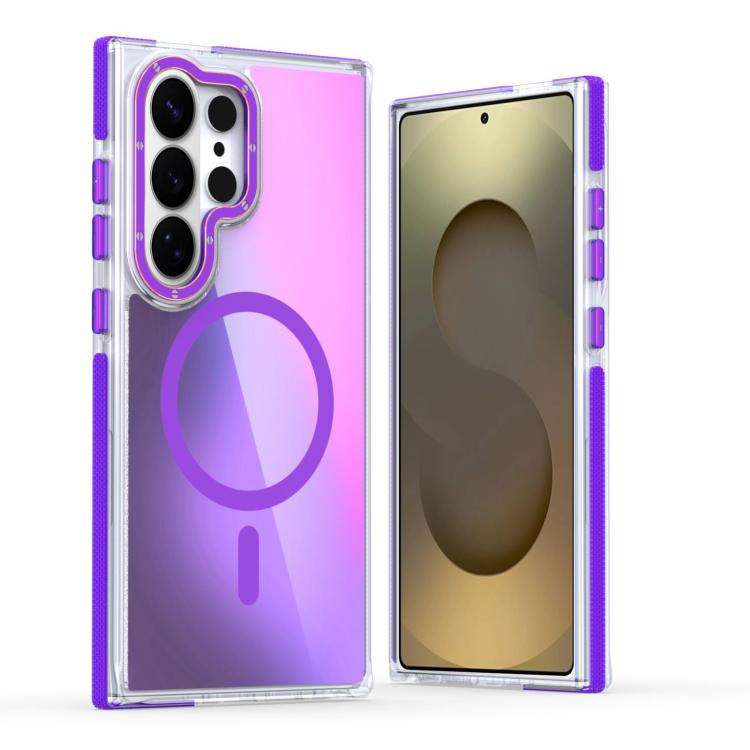 For Galaxy S26 Ultra 5G Dual-Color Gradient Discolor MagSafe Phone Case