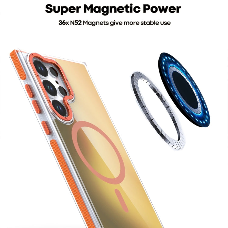 For Galaxy A25 Global Dual-Color Gradient Discolor MagSafe Phone Case