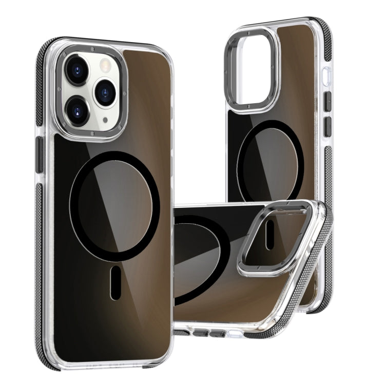 For iPhone 11 Pro Max Dual-Color Gradient Discolor MagSafe Phone Case