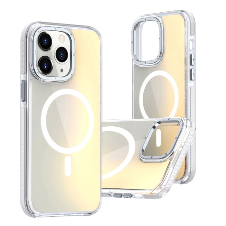 For iPhone 11 Pro Max Dual-Color Gradient Discolor MagSafe Phone Case