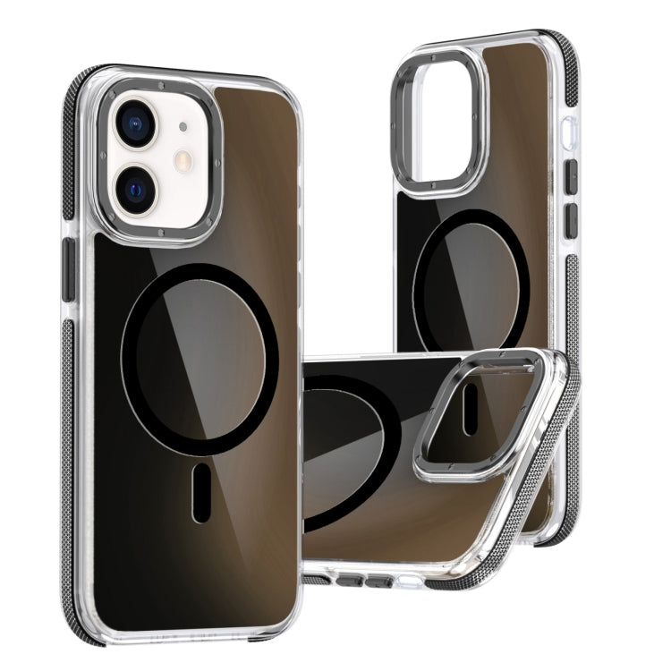 For iPhone 12 Dual-Color Gradient Discolor MagSafe Phone Case