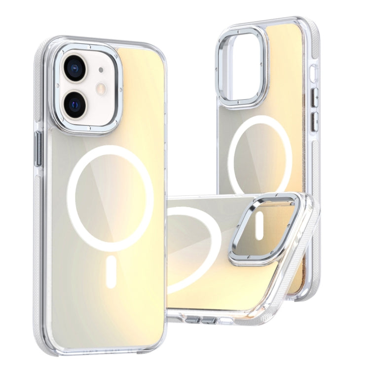 For iPhone 12 Dual-Color Gradient Discolor MagSafe Phone Case