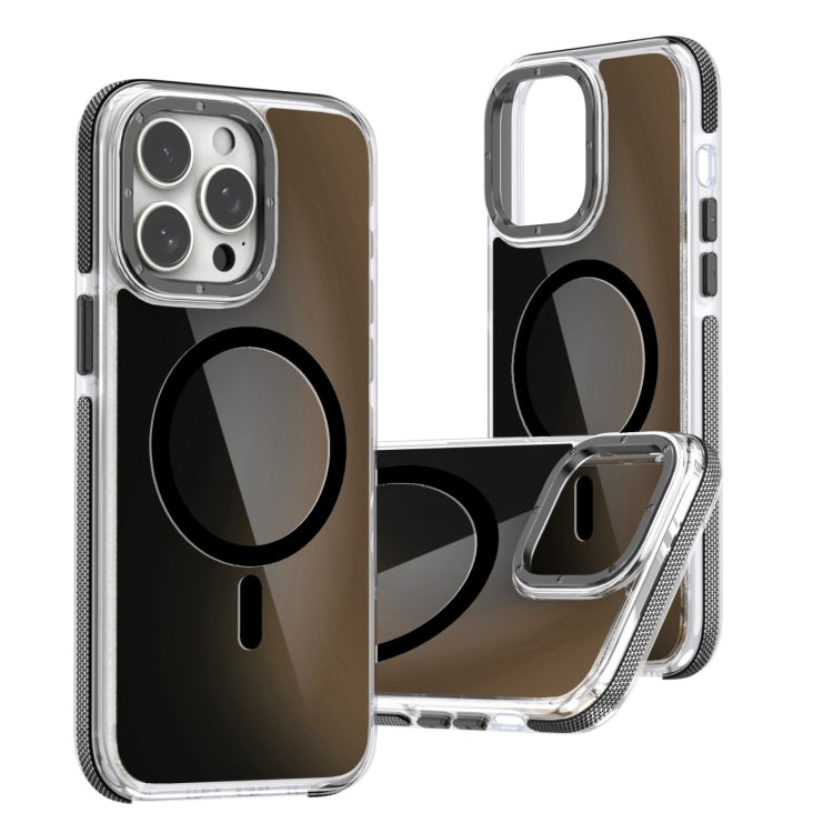 For iPhone 12 Pro Dual-Color Gradient Discolor MagSafe Phone Case