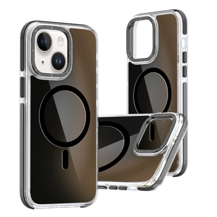 For iPhone 14 Dual-Color Gradient Discolor MagSafe Phone Case