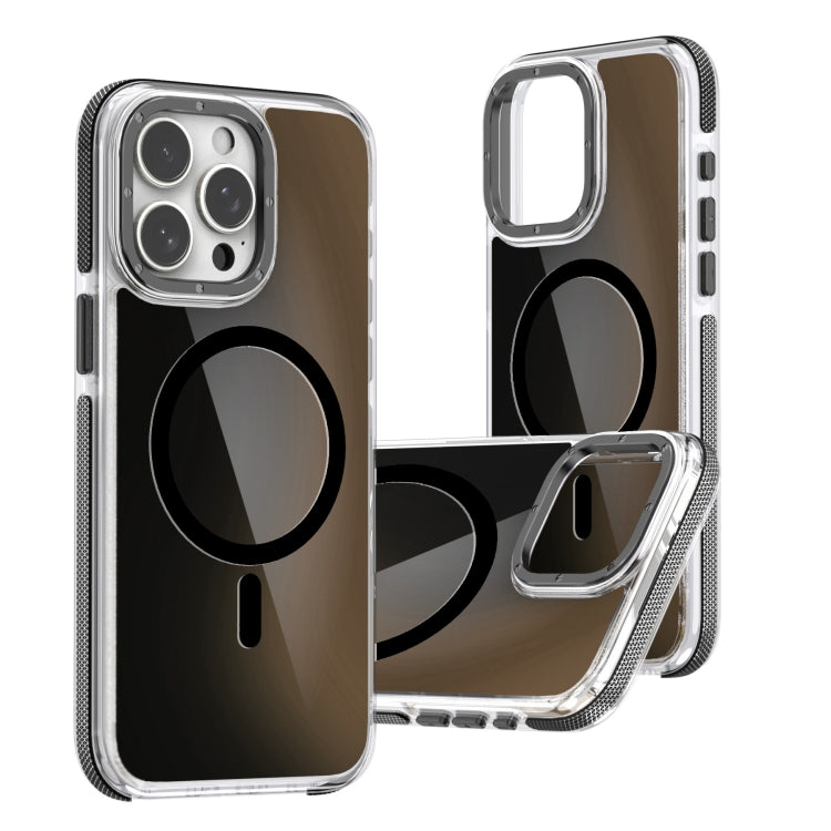 For iPhone 15 Pro Max Dual-Color Gradient Discolor MagSafe Phone Case