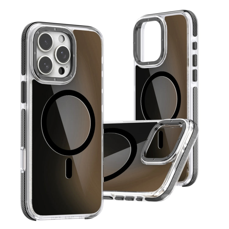 For iPhone 16 Pro Max Dual-Color Gradient Discolor MagSafe Phone Case