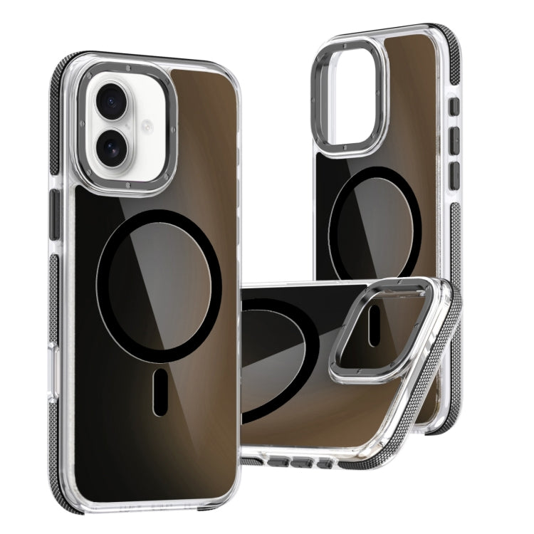 For iPhone 16 Dual-Color Gradient Discolor MagSafe Phone Case