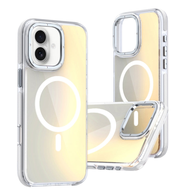 For iPhone 16 Dual-Color Gradient Discolor MagSafe Phone Case