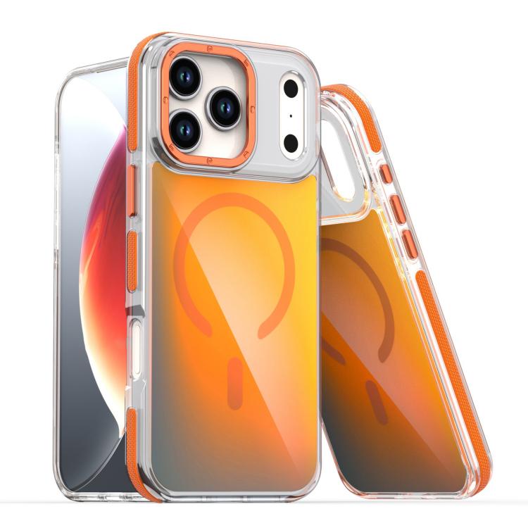 For iPhone 17 Pro Dual-Color Gradient Discolor MagSafe Phone Case