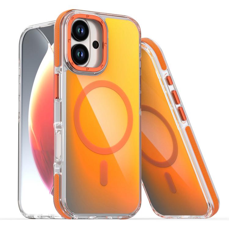 For iPhone 17 Dual-Color Gradient Discolor MagSafe Phone Case