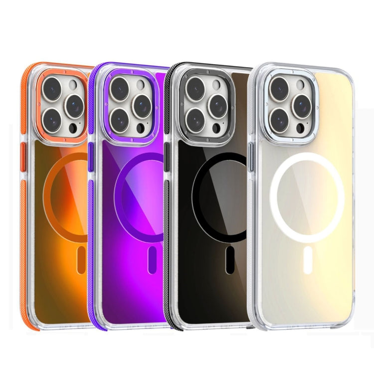 For iPhone 12 Dual-Color Gradient Discolor MagSafe Phone Case