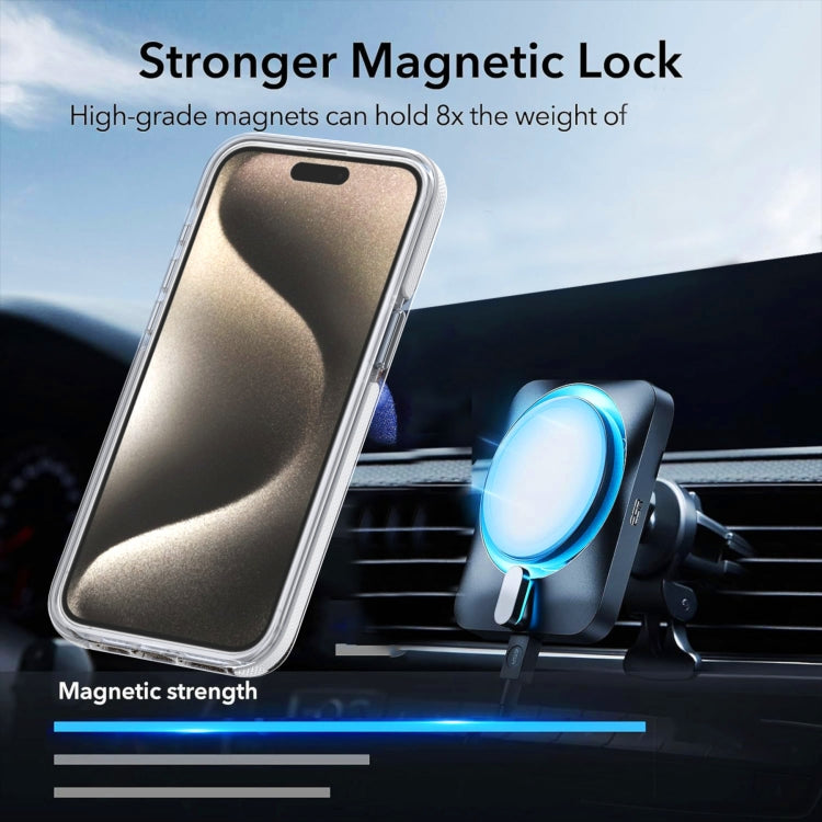 For iPhone 16 Plus Dual-Color Gradient Discolor MagSafe Phone Case