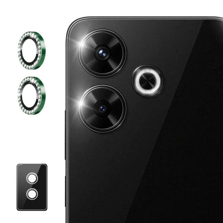 For Xiaomi Redmi Note 13 Pro+ ENKAY AR Anti-reflection Individual Diamond Ring Camera Lens Glass Full Film