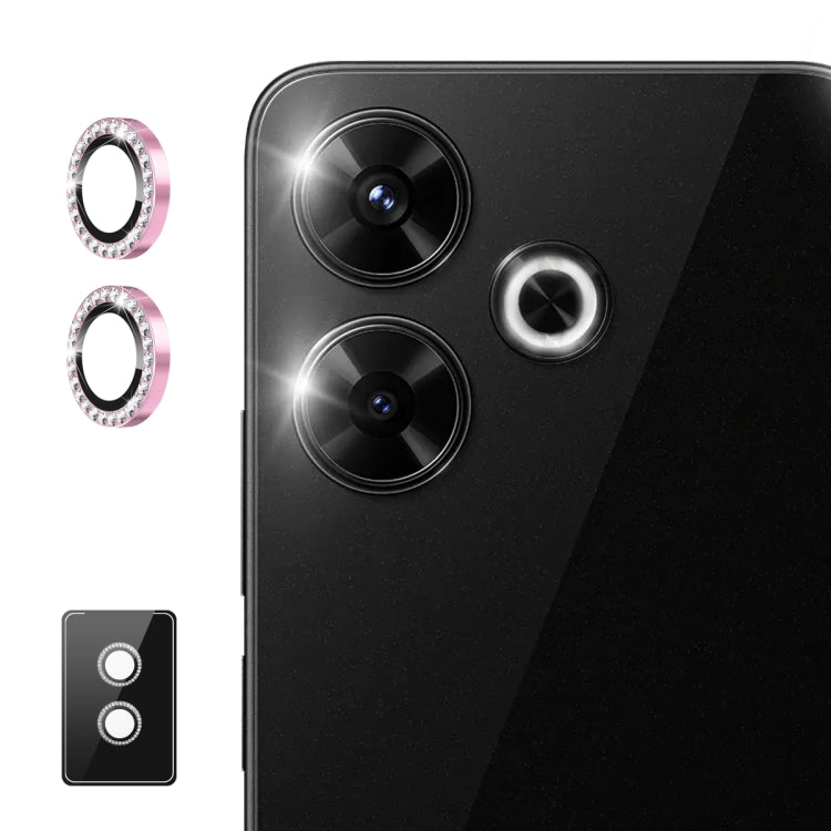 For Xiaomi Redmi Note 13 Pro+ ENKAY AR Anti-reflection Individual Diamond Ring Camera Lens Glass Full Film