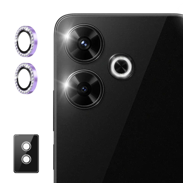 For Xiaomi Redmi Note 13 Pro+ ENKAY AR Anti-reflection Individual Diamond Ring Camera Lens Glass Full Film