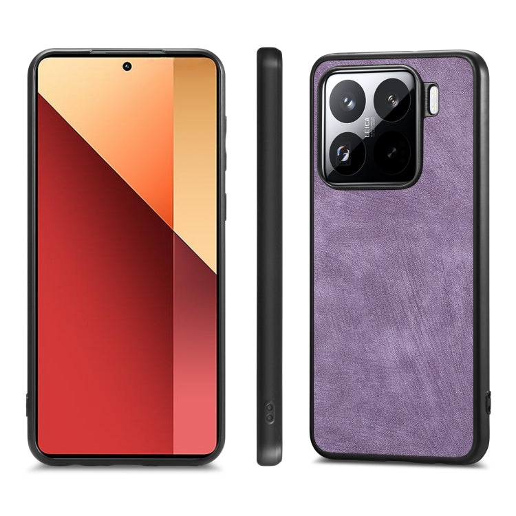 For Xiaomi 15 Vintage Leather PC Back Cover Phone Case